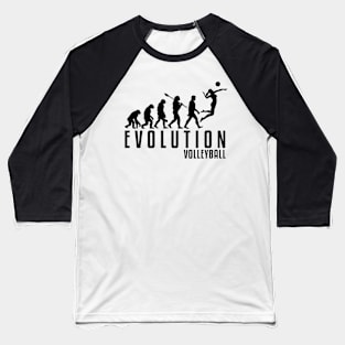 Volleyball Evolution Baseball T-Shirt